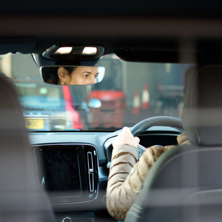 Driver in car