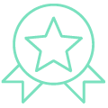 Star rosette icon