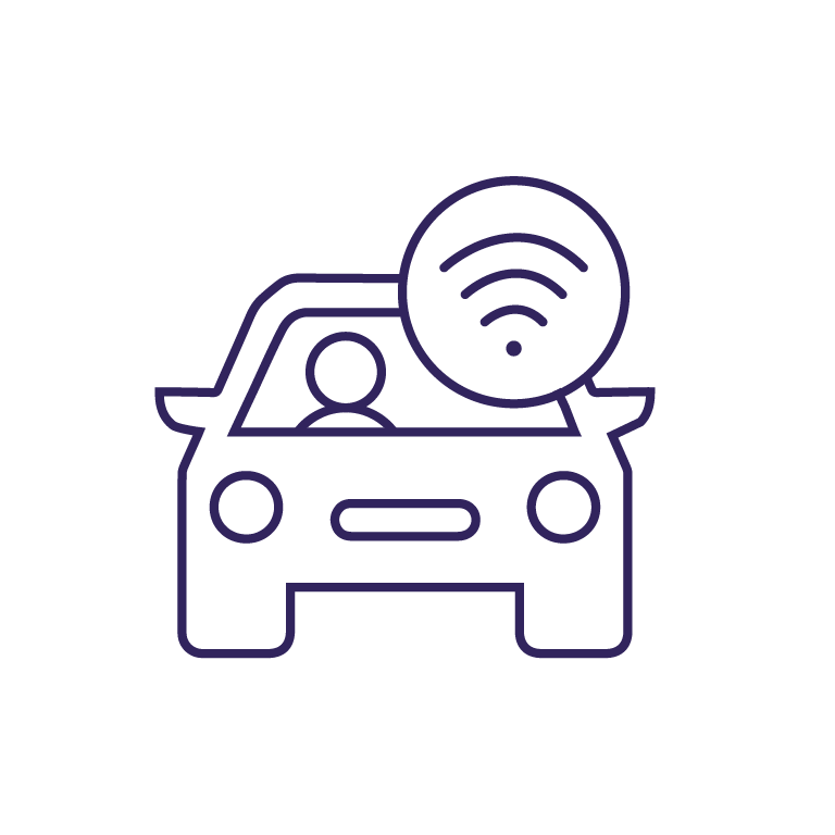 In vehicle data icon