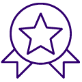 Star rosette icon