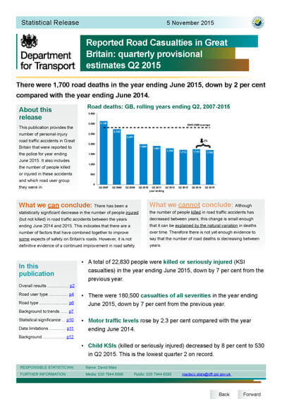 DfT Stats Release 2015