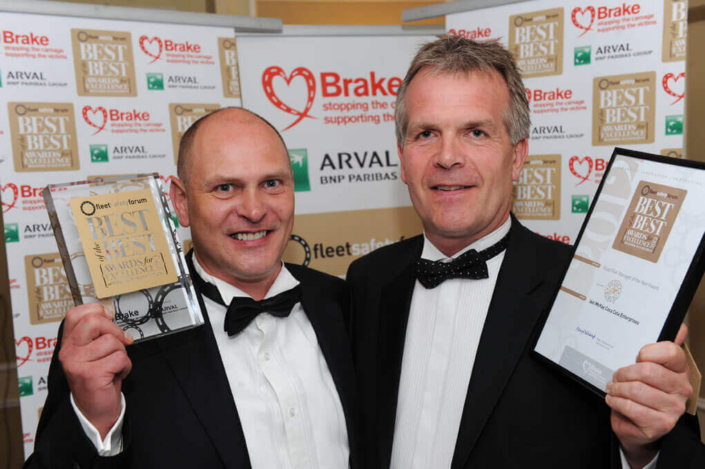 BRAKE AWARDS 2012 Malcolm with winner of RRMOTY Iain Mckay Coca Cola EnterprisesWeb