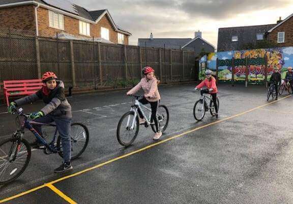 Bikeability training Crwys Primary School 2