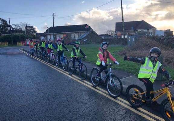 Bikeability training Crwys Primary School 3