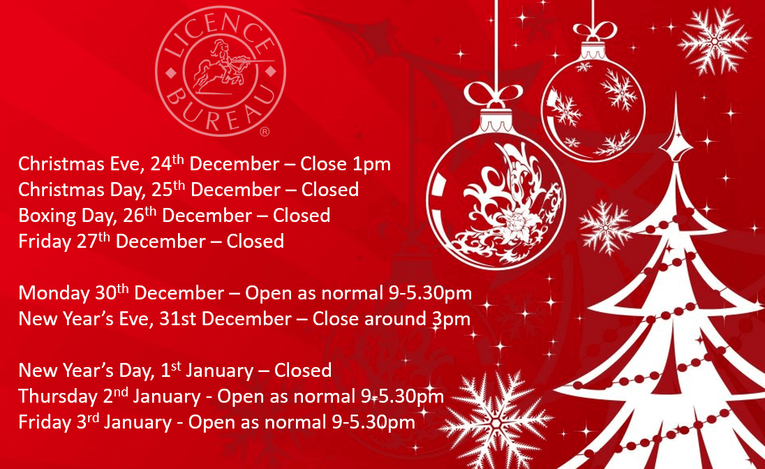Christmas and New Year Closures 2019-20