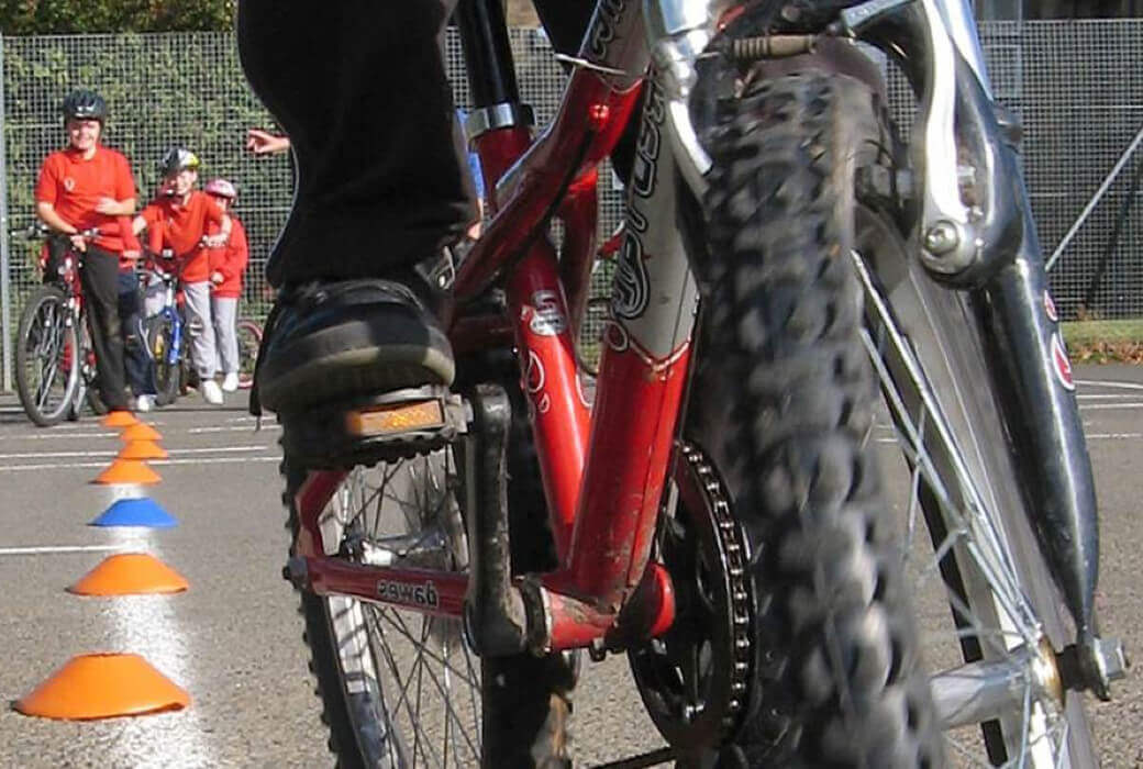 Close up of a bike