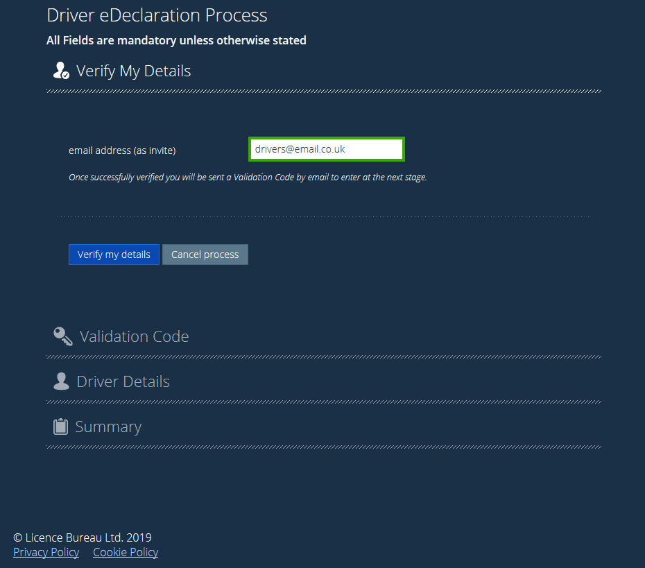 eDeclaration Improvements