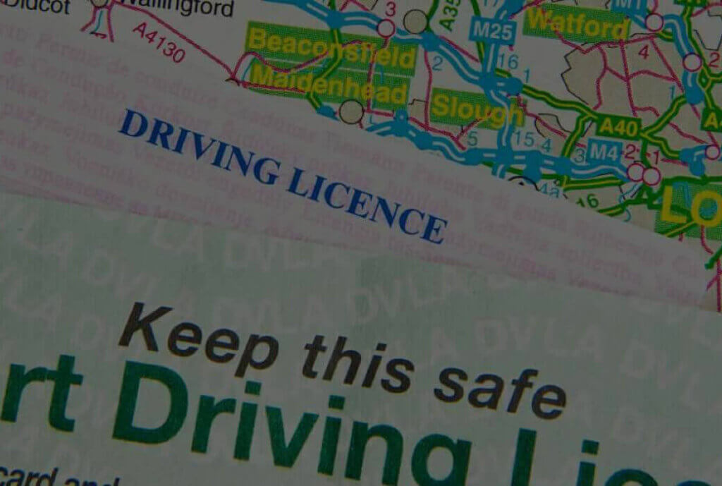 Driving licence driving header 2