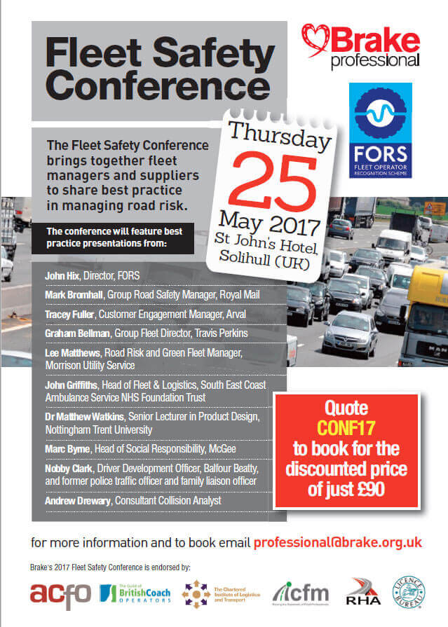 Brake Professional Fleet Safety Conference May 2017 flyer