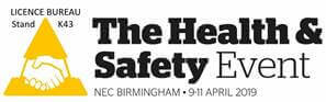 Get your free tickets for the 2019 Health and Safety Event. 9-11 April at the NEC