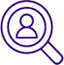 Icon magnifying glass