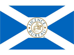 Licence Bureau and Scottish Flag