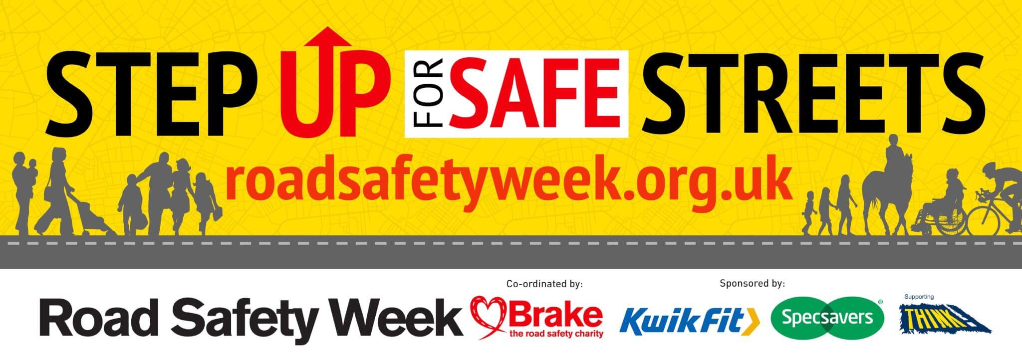 Set up for safe streets - road safety week logo