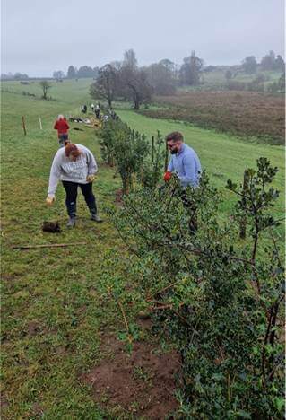 TTC employees at Fordhall Organic Farm