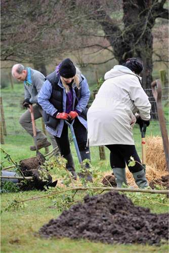 TTC employees at Fordhall Organic Farm