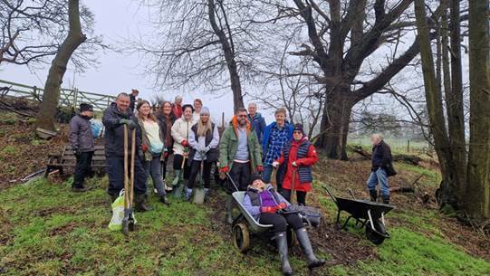 TTC employees at Fordhall Organic Farm