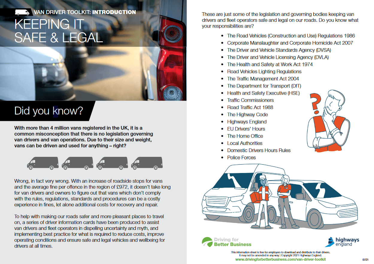 Van Drivers’ Toolkit: Guide to driving a light commercial vehicle