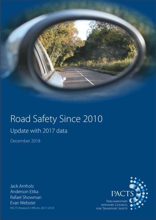 Road Safety Report Update 2017 data PACTS